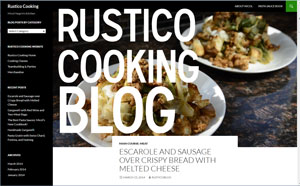 visit the rustico cooking blog - filled with recipes, gorgeous photographs, and various cooking tips and tricks