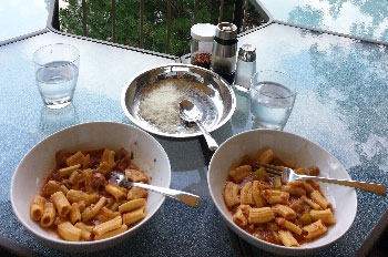 Rigatoni with Sicilian Summer Squash, Tomatoes, & Basil